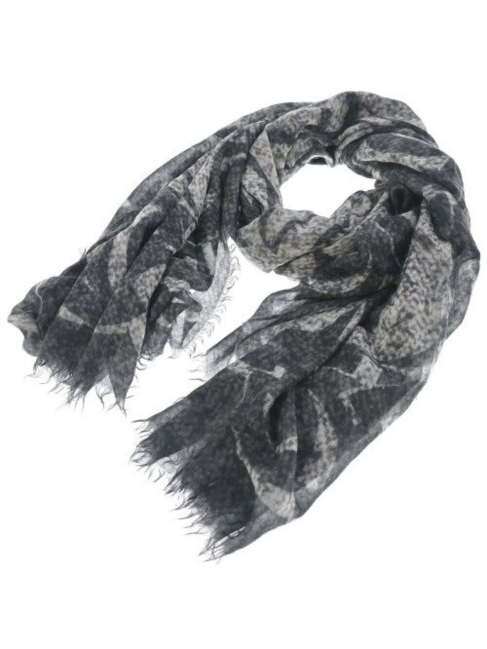 Chanel Shawl Scarf Gray